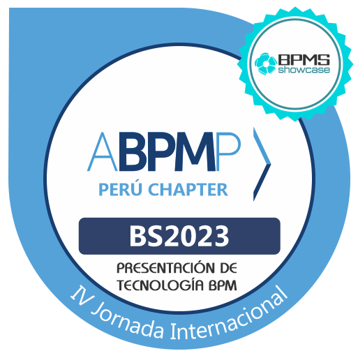 Insignia de Participación en el Evento: BPMS SHOWCASE - PERU 2023, IV Jornada de Presentación de Tecnología BPM